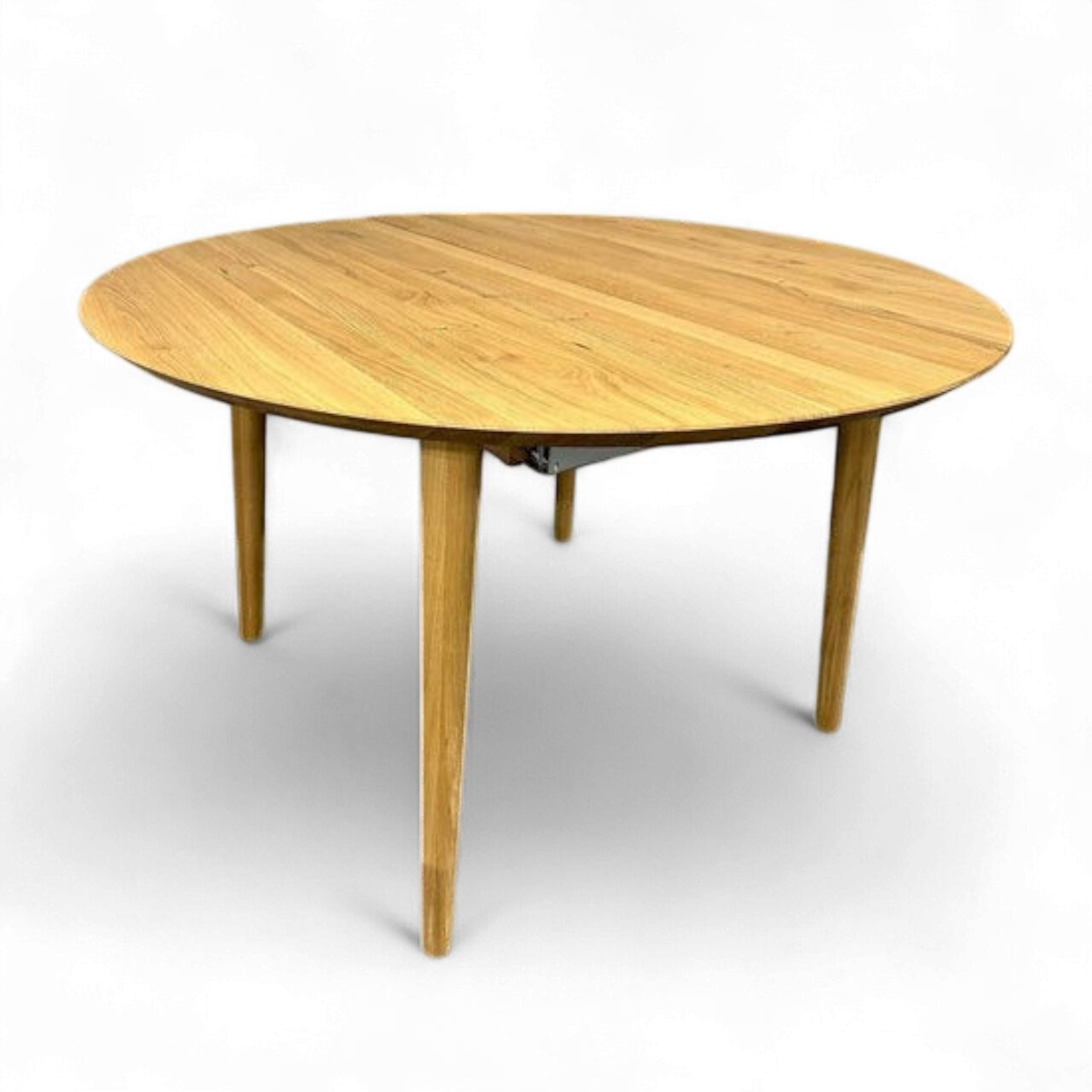 runder Auszugtisch OREGON Wildeiche massiv 120 cm