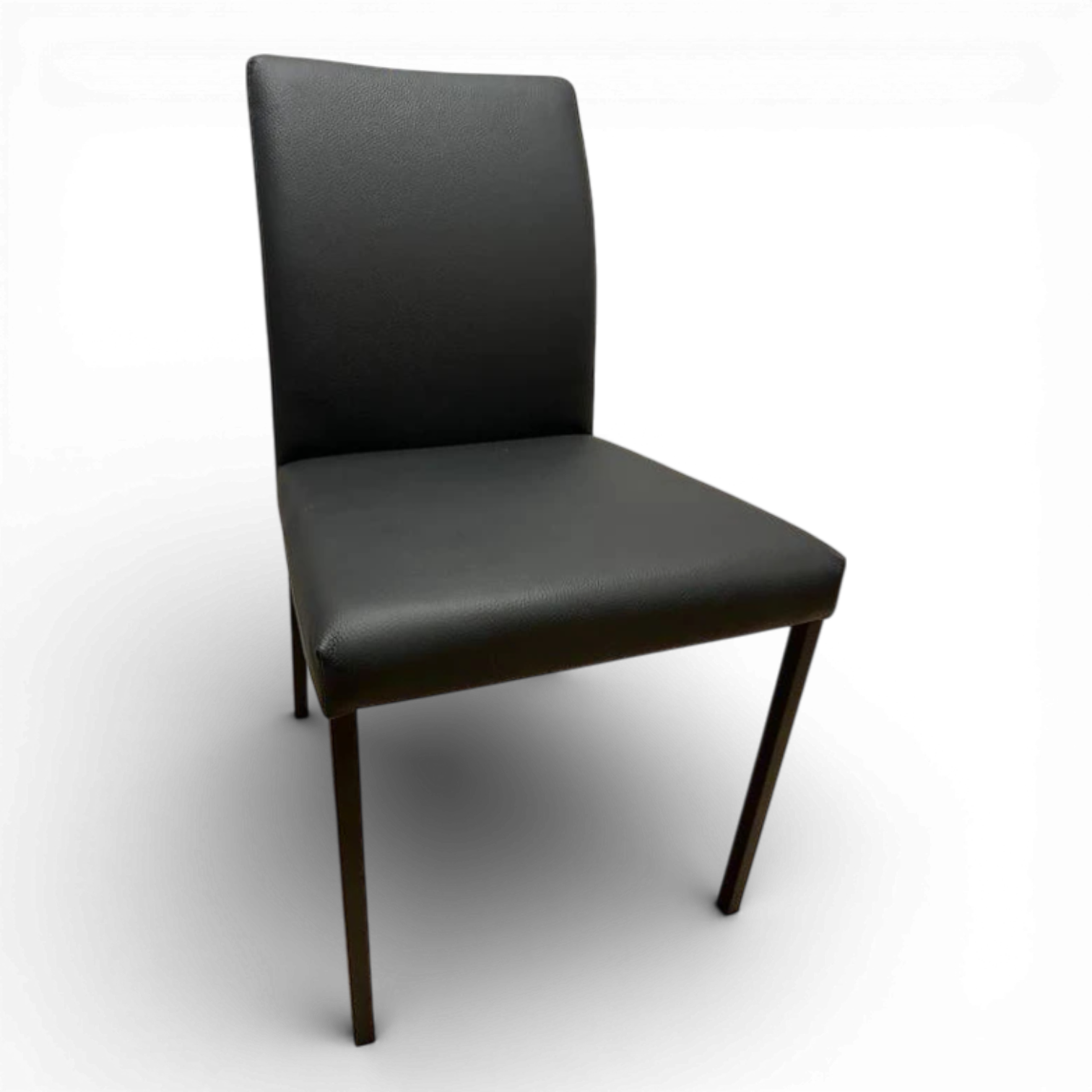 4 Stühle SIENA Leder schwarz