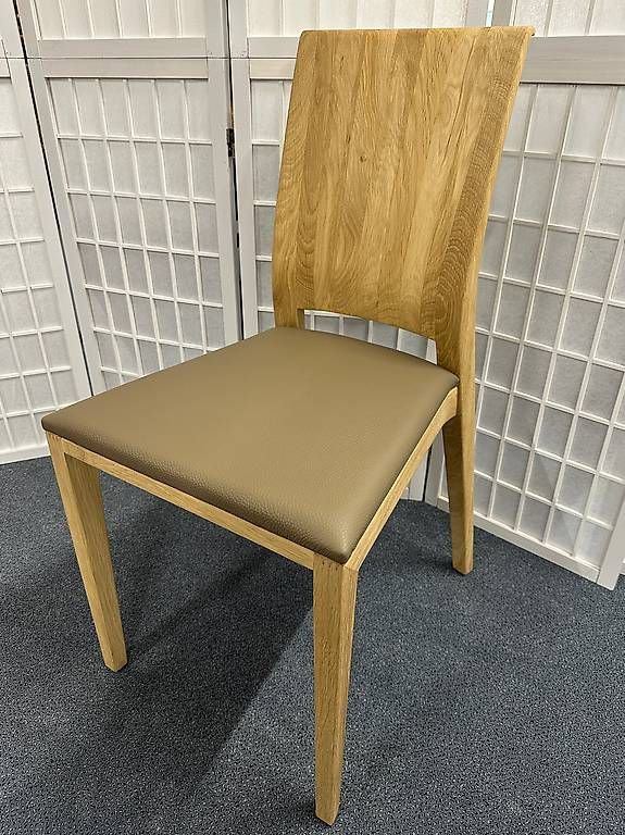 4 Stühle ZARA Eiche massiv Bianco