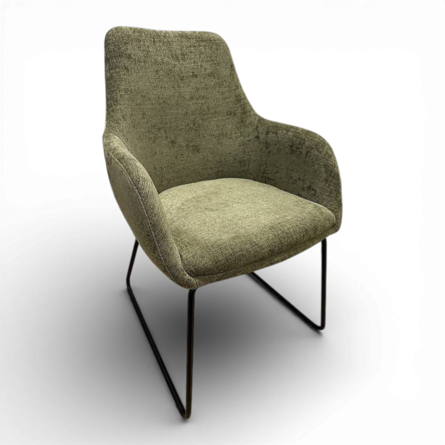 5 Sessel TUTTO Stoff olive grün