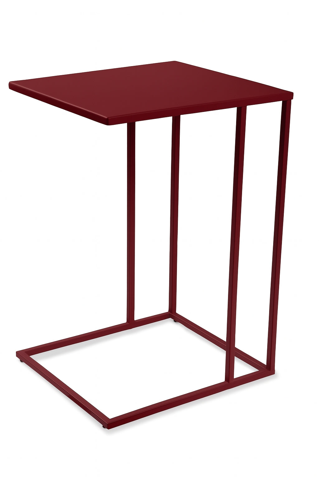 Beistelltisch TIMUR Metall bordeaux rot