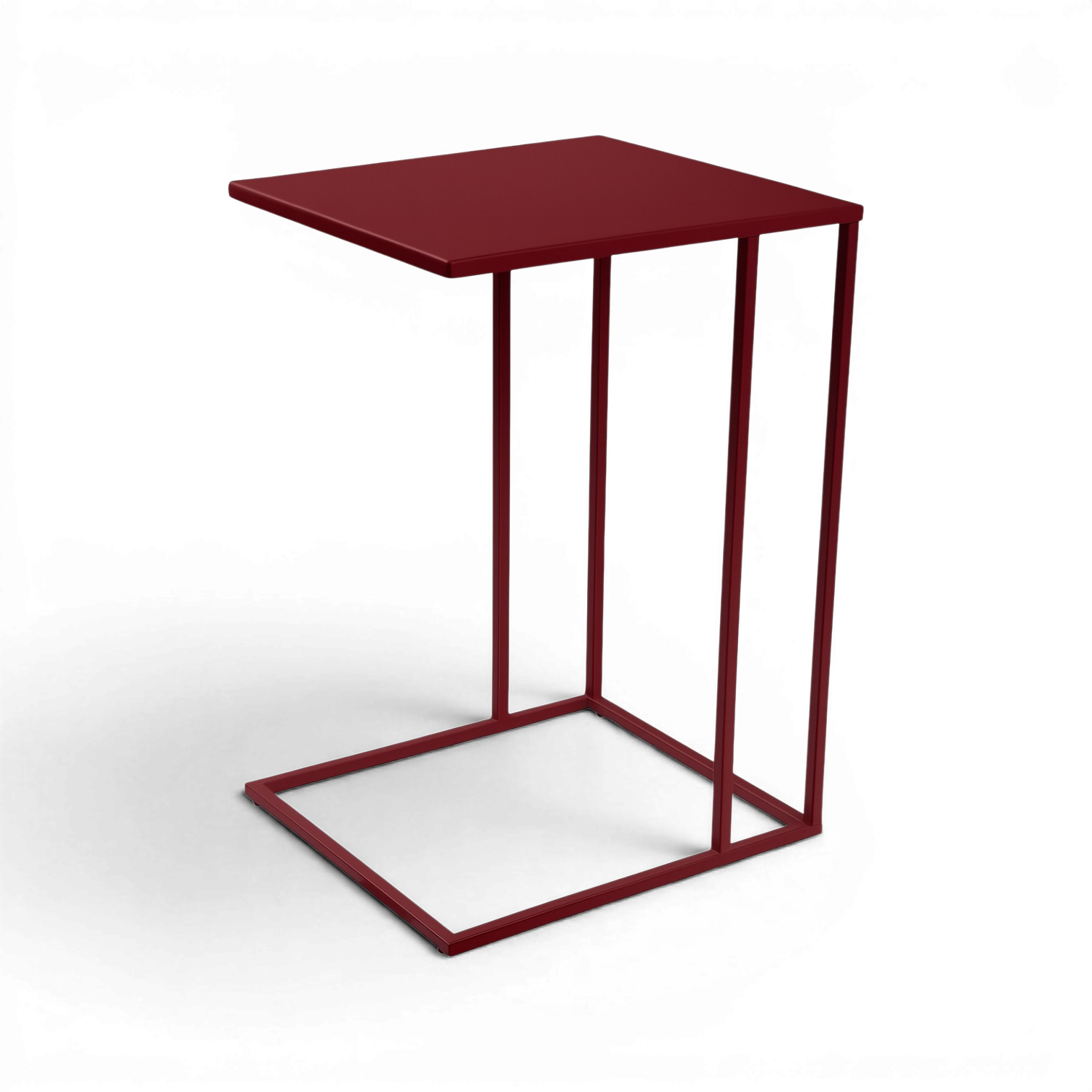 Beistelltisch TIMUR Metall bordeaux rot