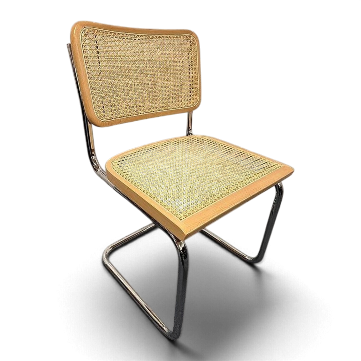6 Freischwingerstühle DIANA Jonc Geflecht beige Möbel Rufli AG 6-freischwingerstuhle-diana-buche-massiv-jonc-geflecht-beige