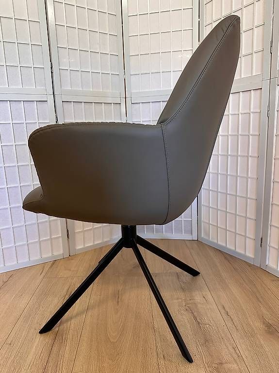 6 Sessel ARONA Leder schlamm