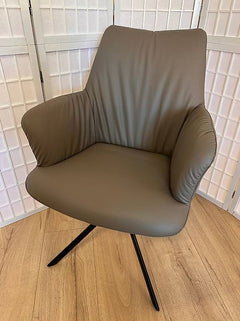 6 Sessel ARONA Leder schlamm Möbel Rufli AG 6-sessel-arona-leder-schlamm-braun-360-drehbar-und-schwingfunktion