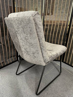 4 Stühle PINA Stoff grau Möbel Rufli AG 6-stuhle-pina-stoff-laura-108-grau-kufen-metall-schwarz-4