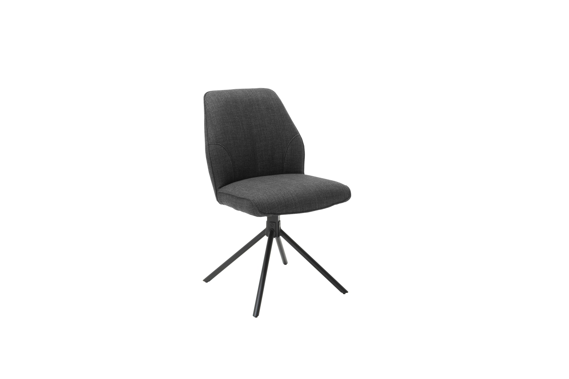 2er Set Drehstühle PEMBA Stoff anthrazit Möbel Rufli AG Pemba-4_Fuss_Stuhl_anthrazit-EB-11178_21_fein