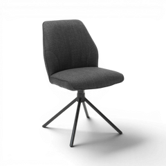 2er Set Drehstühle PEMBA Stoff anthrazit Möbel Rufli AG Pemba-4_Fuss_Stuhl_anthrazit-EB-11178_21_fein