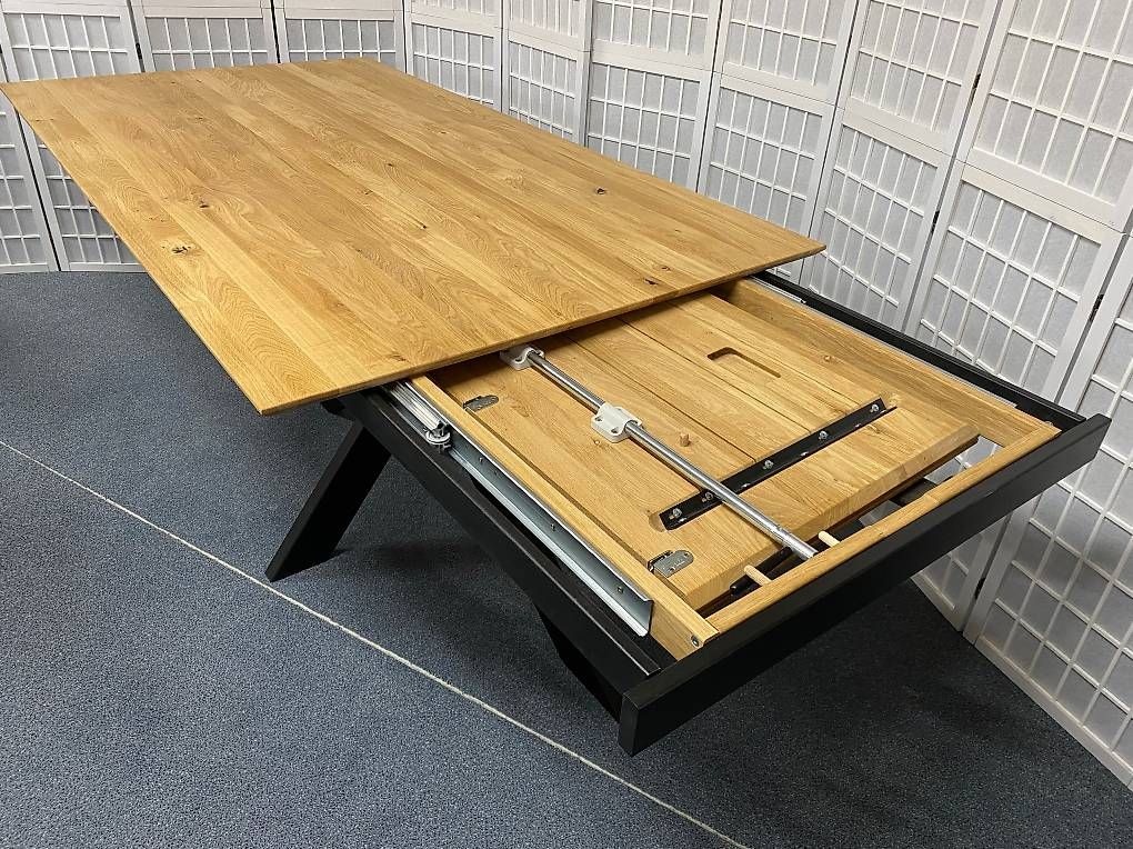 Auszugtisch ALASSIO Wildeiche massiv