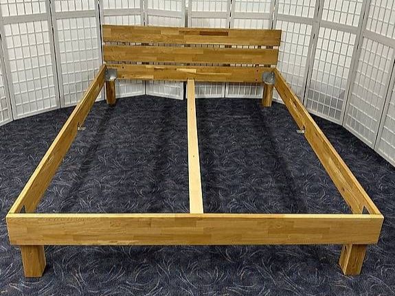 Bett MARCO Wildeiche massiv 160 cm