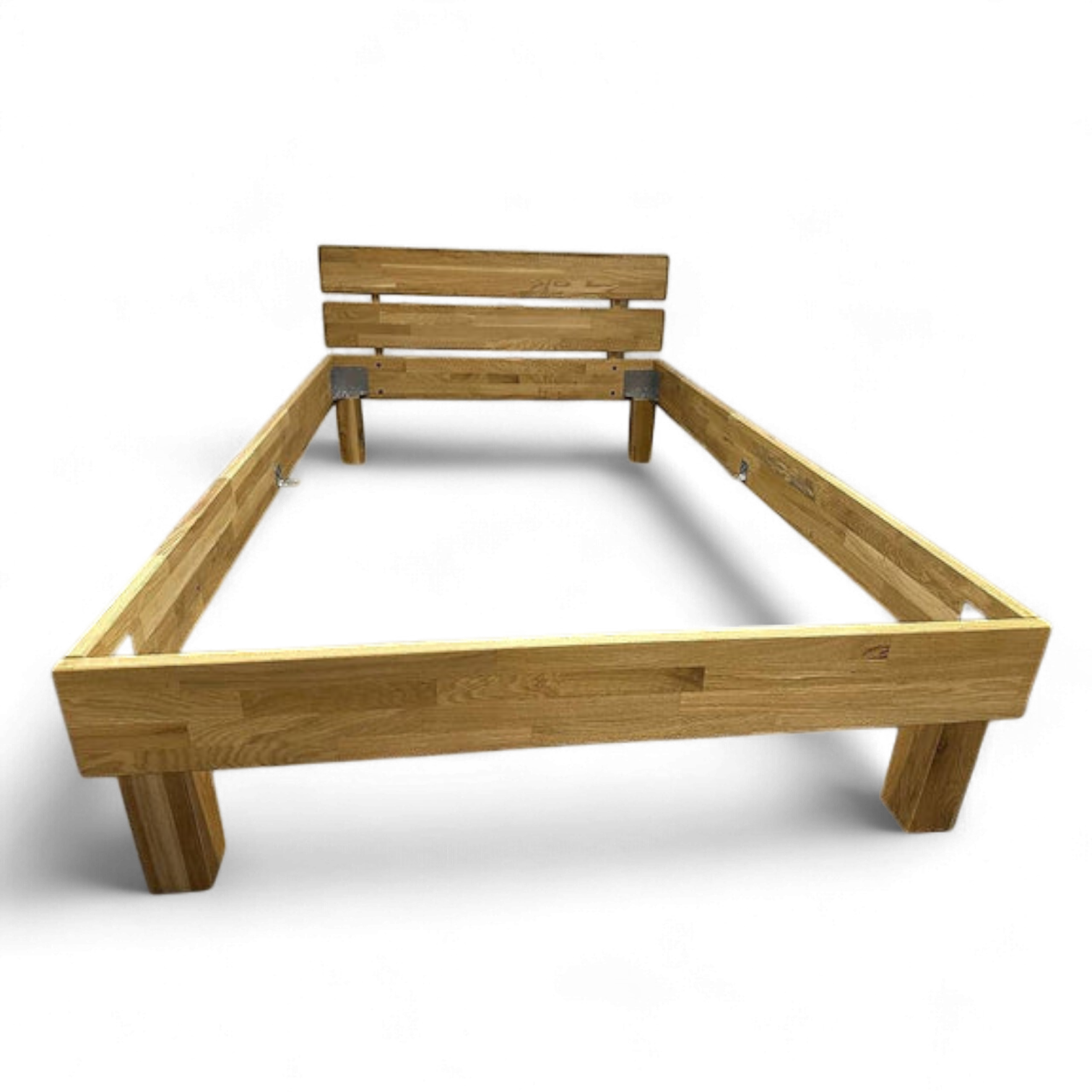 Bett SANDRO Wildeiche massiv 120 cm