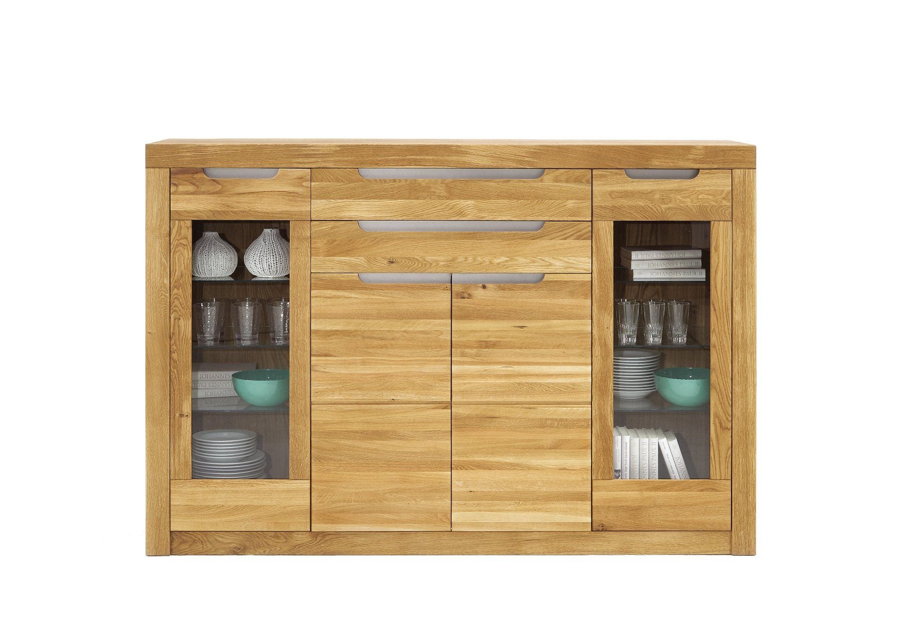 Highboard BASEL Wildeiche massiv