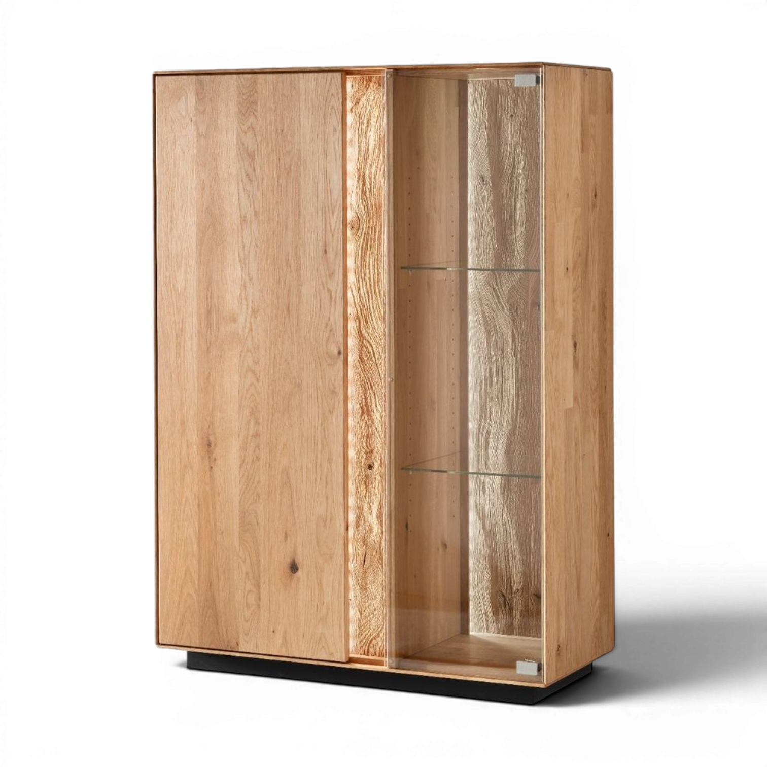 Highboard LAUSANNE Wildeiche massiv 91.5 cm