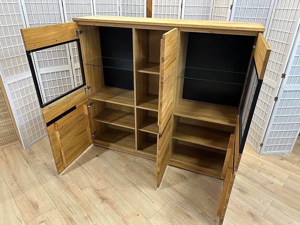 Highboard LOLA Eiche teilmassiv