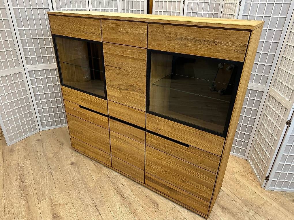 Highboard LOLA Eiche teilmassiv