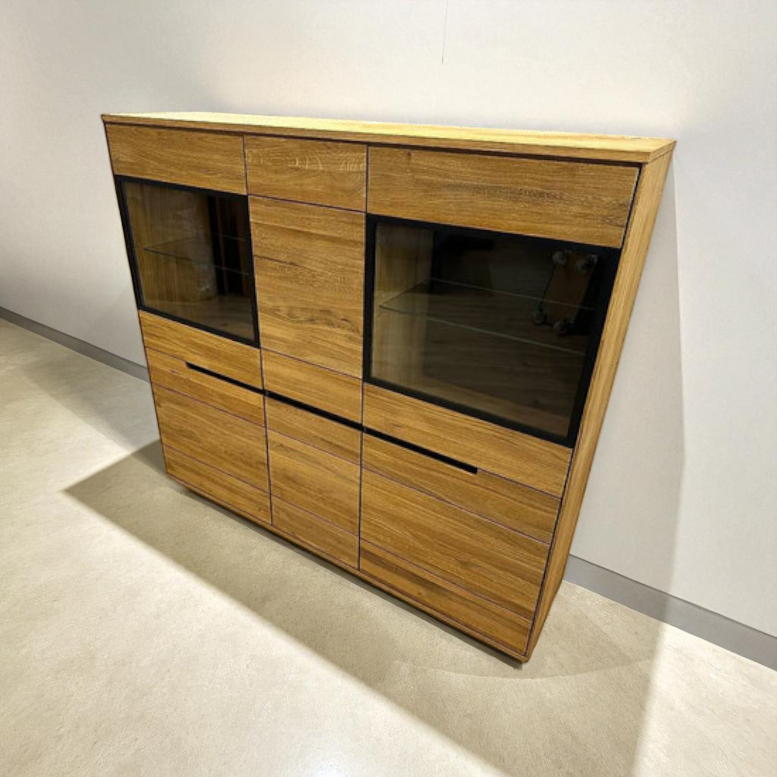 Highboard LOLA Eiche teilmassiv