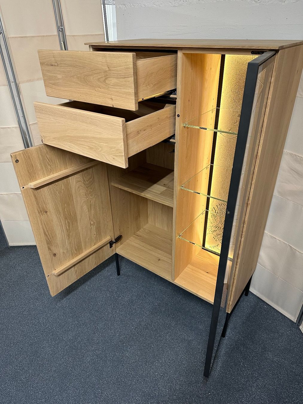 Highboard TERRAFINE Asteiche Bianco