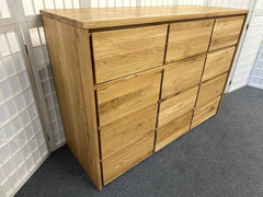 Kommode RÖDVIG Wildeiche massiv Möbel Rufli AG kommode-sideboard-roedvig-wildeiche-massiv-geolt-130-cm-2