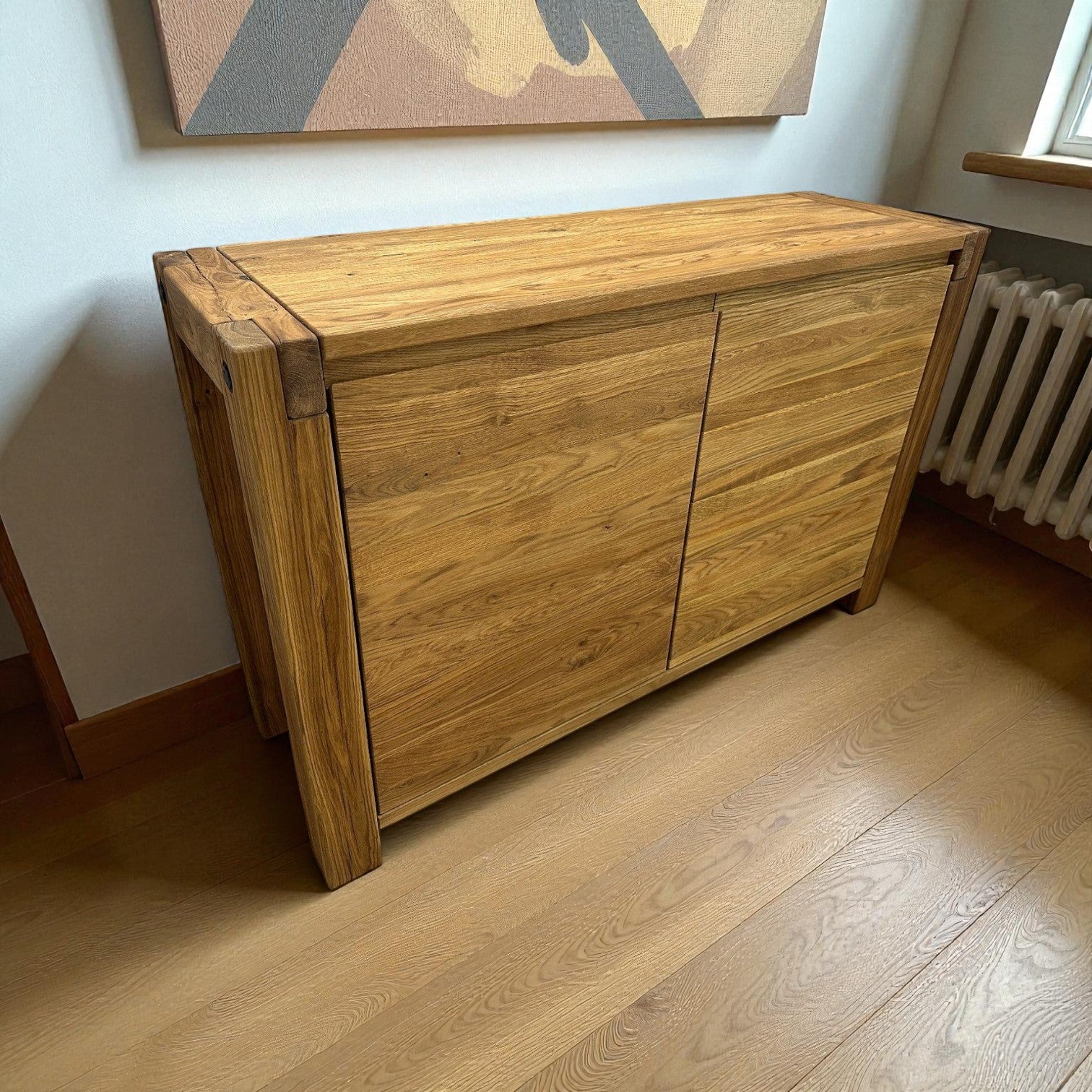 Kommode WOODSTOCK Wildeiche massiv 2 Türen