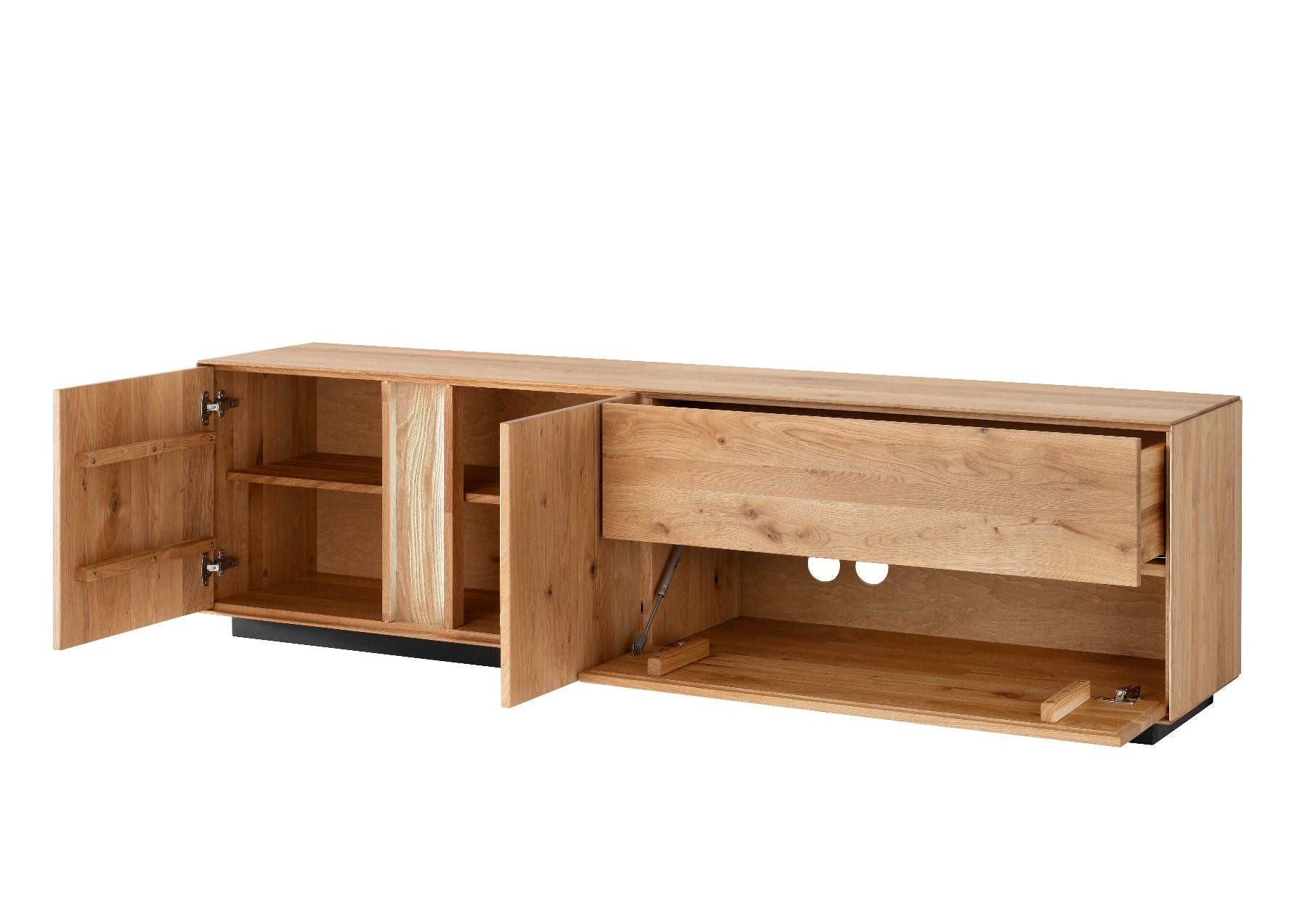 Lowboard LAUSANNE Wildeiche massiv 200 cm