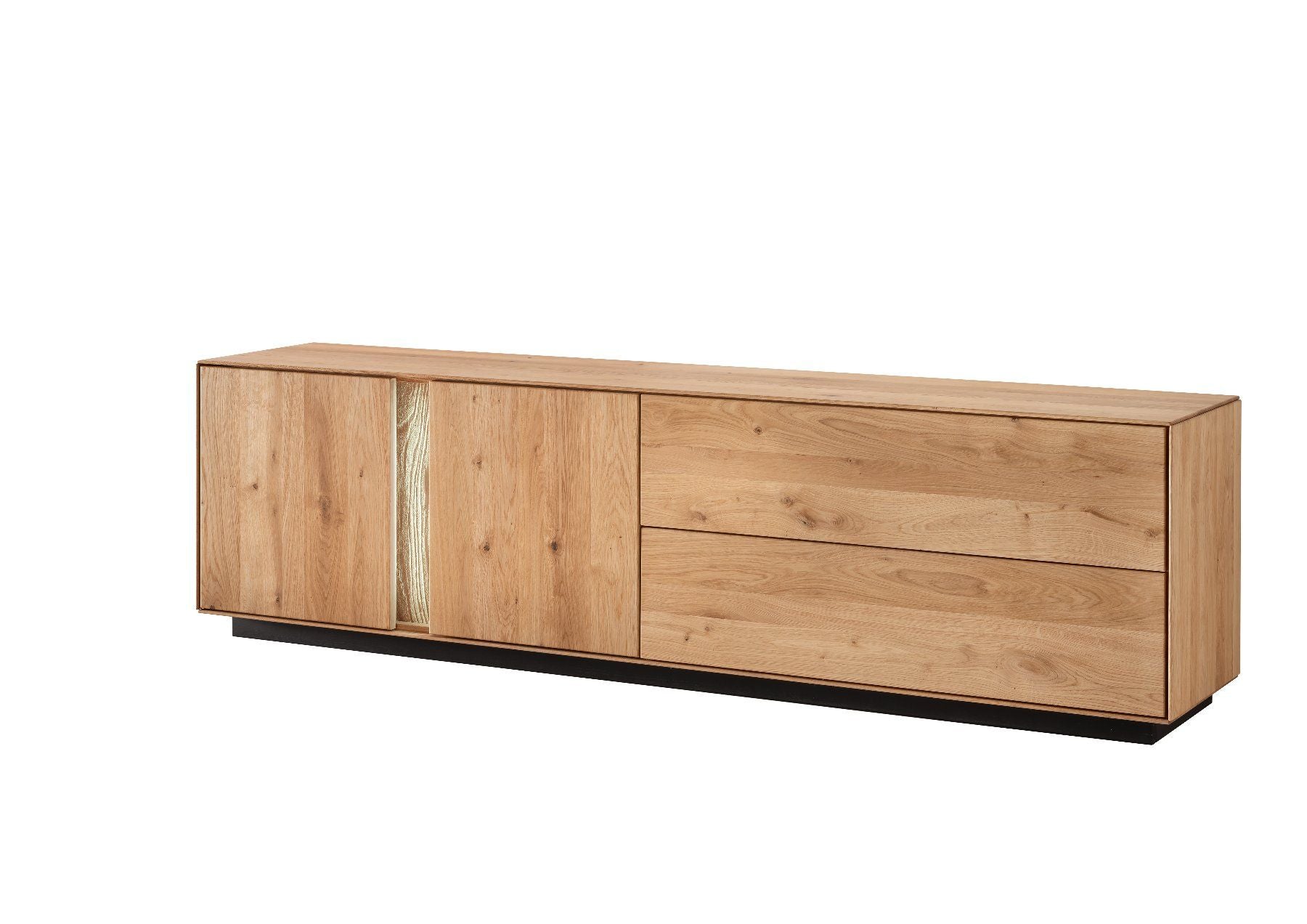 Lowboard LAUSANNE Wildeiche massiv 200 cm