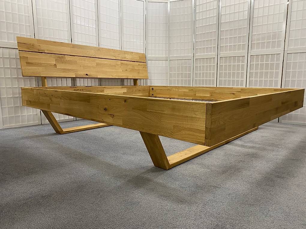 Bett ALESSIA Wildeiche massiv