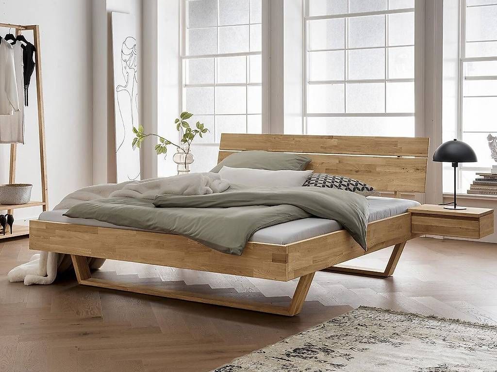 Bett ALESSIA Wildeiche massiv