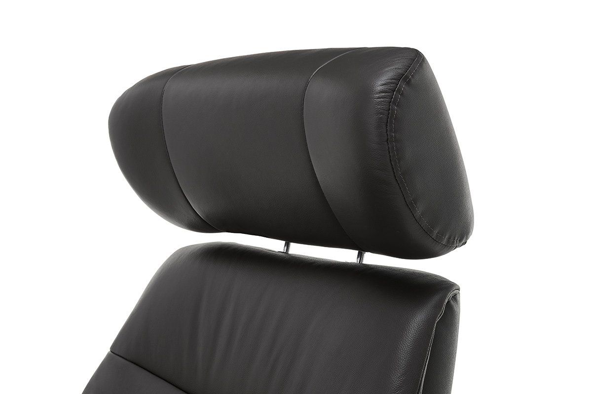 Sessel MANILA Leder Möbel Rufli AG relax-sessel-manila-leder-schwarz-inkl-hocker_2