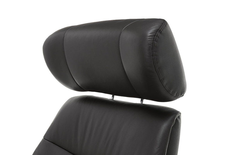 Sessel MANILA Leder Möbel Rufli AG relax-sessel-manila-leder-schwarz-inkl-hocker_2