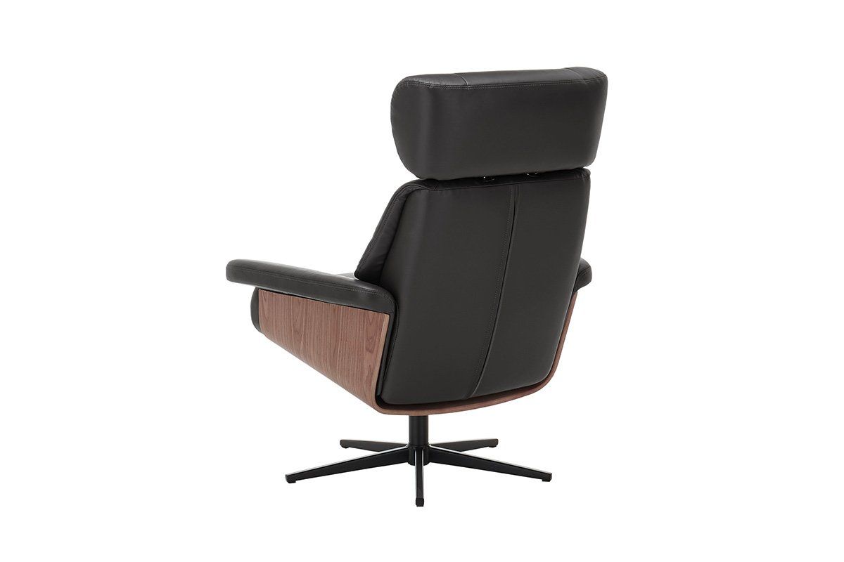 Sessel MANILA Leder Möbel Rufli AG relax-sessel-manila-leder-schwarz-inkl-hocker_3