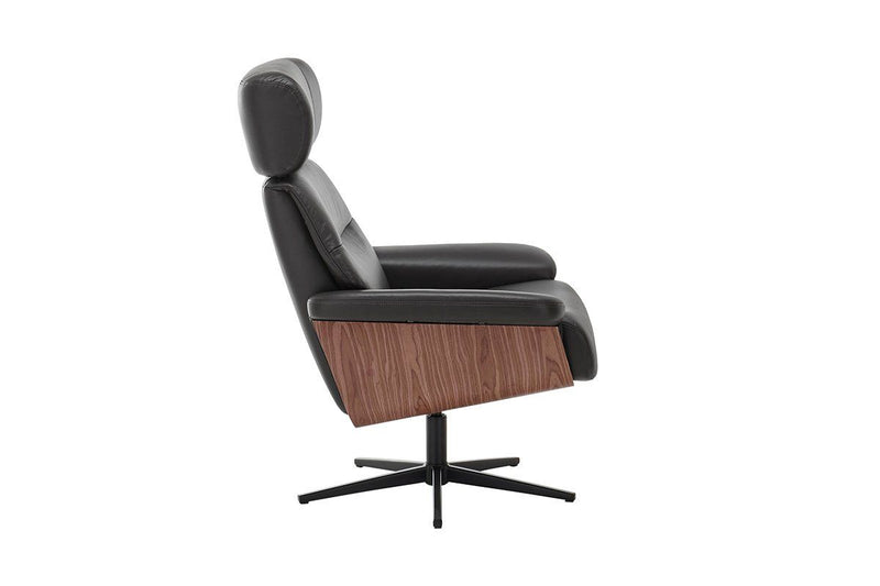 Sessel MANILA Leder Möbel Rufli AG relax-sessel-manila-leder-schwarz-inkl-hocker_5