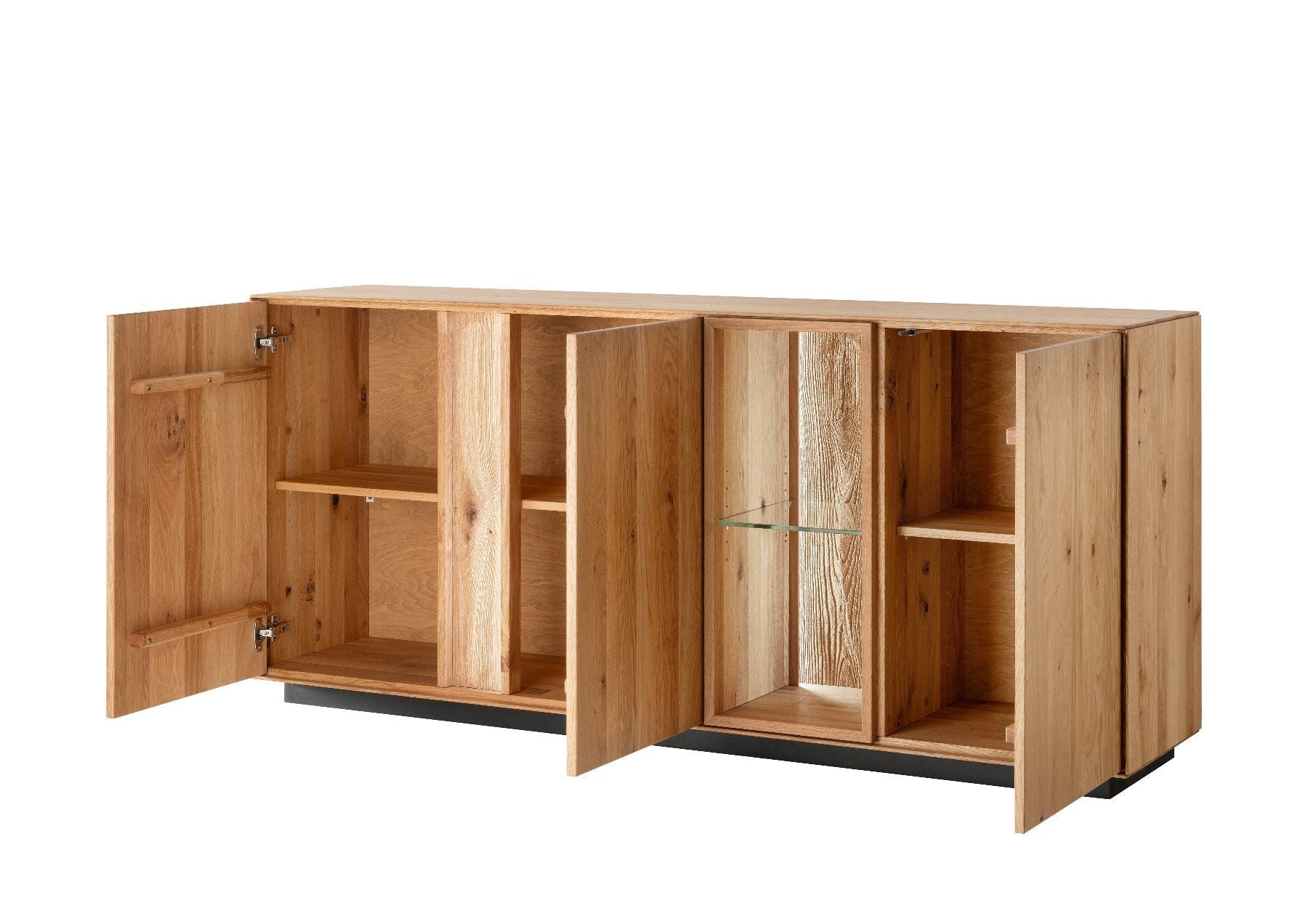 Sideboard LAUSANNE Wildeiche massiv 180 cm Möbel Rufli AG sideboard-lausanne-wildeiche-massiv-mit-beleuchtung-180-cm-2
