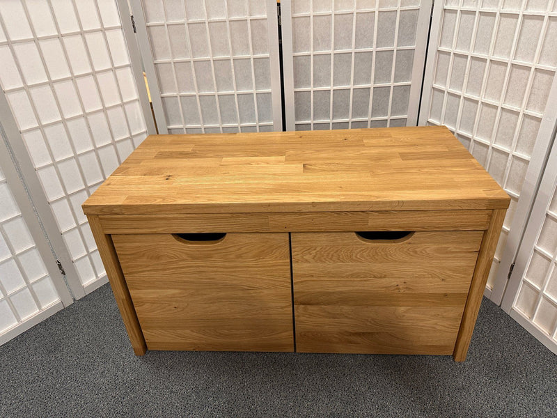 Sitzbank COLON Wildeiche massiv 82 cm 2 Schubladen Möbel Rufli AG sitzbank-garderobe-colon-wildeiche-massiv-2-schubladen-82-cm-2