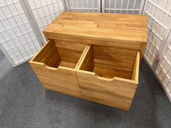 Sitzbank COLON Wildeiche massiv 82 cm 2 Schubladen Möbel Rufli AG sitzbank-garderobe-colon-wildeiche-massiv-2-schubladen-82-cm-4