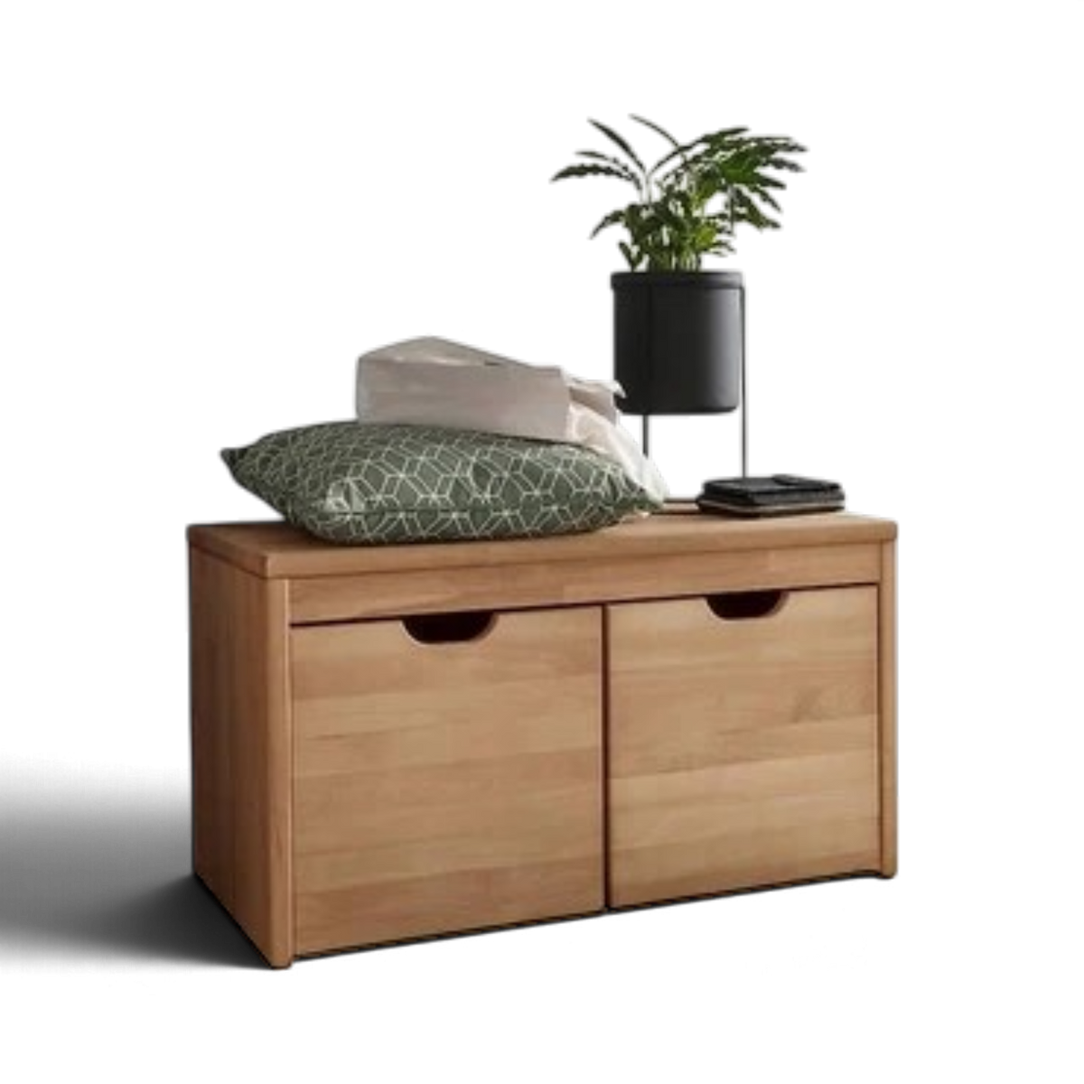 Sitzbank COLON Kernbuche massiv 82 cm 2 Schubladen Möbel Rufli AG sitzbank-garderobenbank-colon-kernbuche-massiv-2-schubladen-82-cm