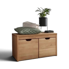 Sitzbank COLON Kernbuche massiv 82 cm 2 Schubladen Möbel Rufli AG sitzbank-garderobenbank-colon-kernbuche-massiv-2-schubladen-82-cm