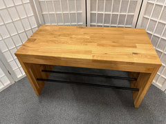 Sitzbank COLON Wildeiche massiv 82 cm Möbel Rufli AG sitzbank-garderobenbank-colon-wildeiche-massiv-ablage-schwarz-82-cm-2