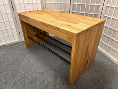 Sitzbank COLON Wildeiche massiv 82 cm Möbel Rufli AG sitzbank-garderobenbank-colon-wildeiche-massiv-ablage-schwarz-82-cm