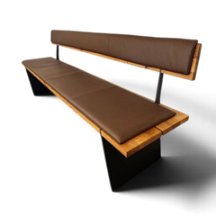 Sitzbank ZWEIGL ZB70P Asteiche Leder 220 cm Möbel Rufli AG sitzbank-wimmer-zweigl-zb70p-asteiche-wildeiche-sitzpolster-rueckenpolster-leder-braun-moor-220-cm
