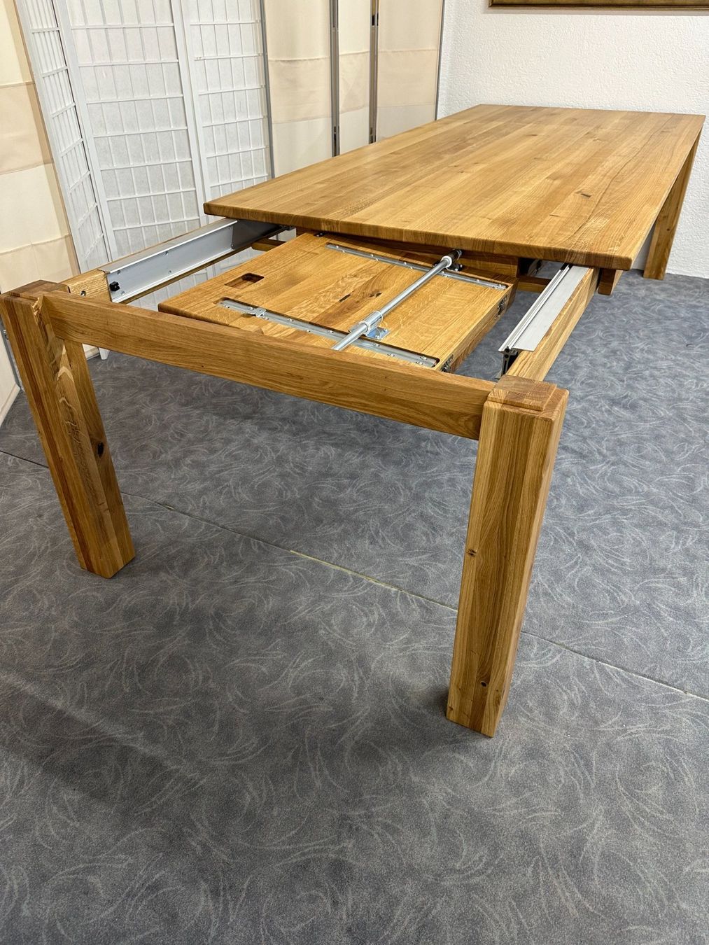 Tisch IDEAL rust. Asteiche Wildeiche massiv 240 cm