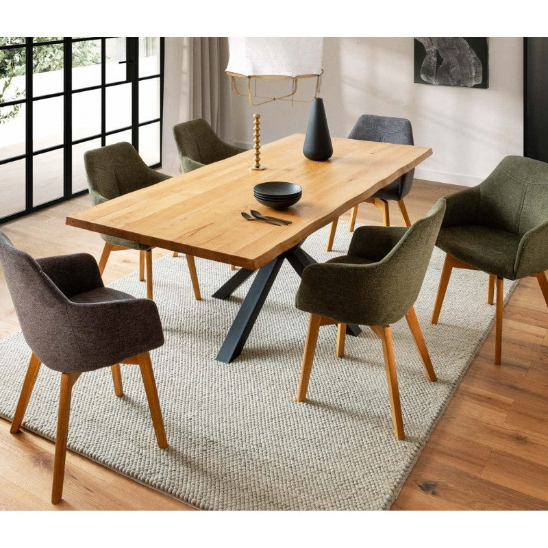 Tisch DEBA SPIDER Wildeiche massiv