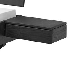 Bett BLACK EDITION Wildeiche massiv schwarz Hängenachttisch Möbel Rufli AG tpt-bett-schwarz-black-edition-wildeiche-massiv-mit-holzkufe-hangenachttisch