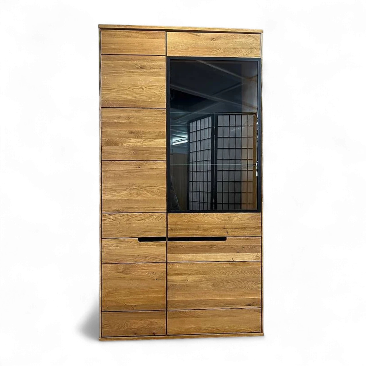 Vitrine LOLA Eiche geölt teilmassiv